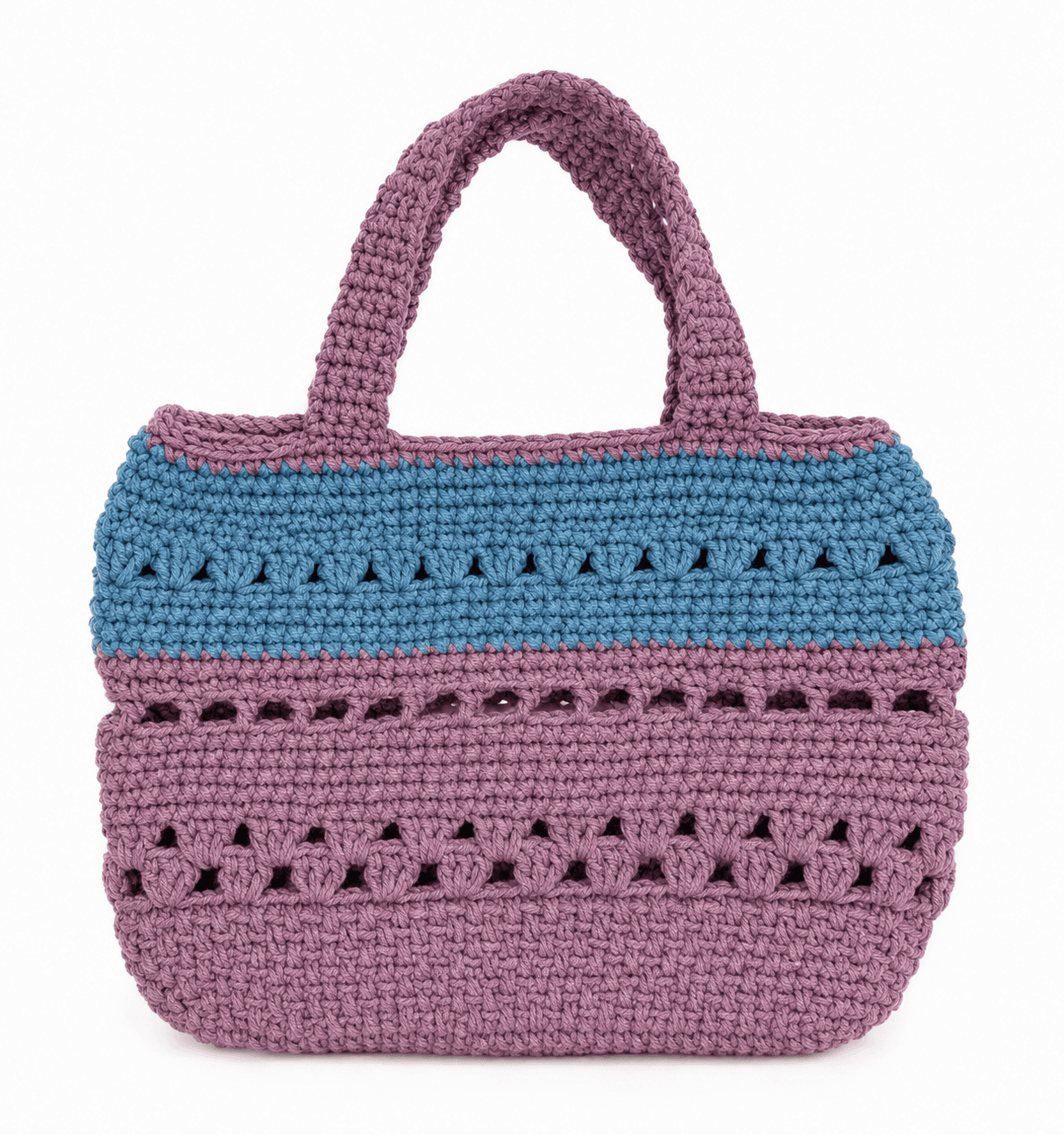 Dusty Mauve & Blue Tote Bag