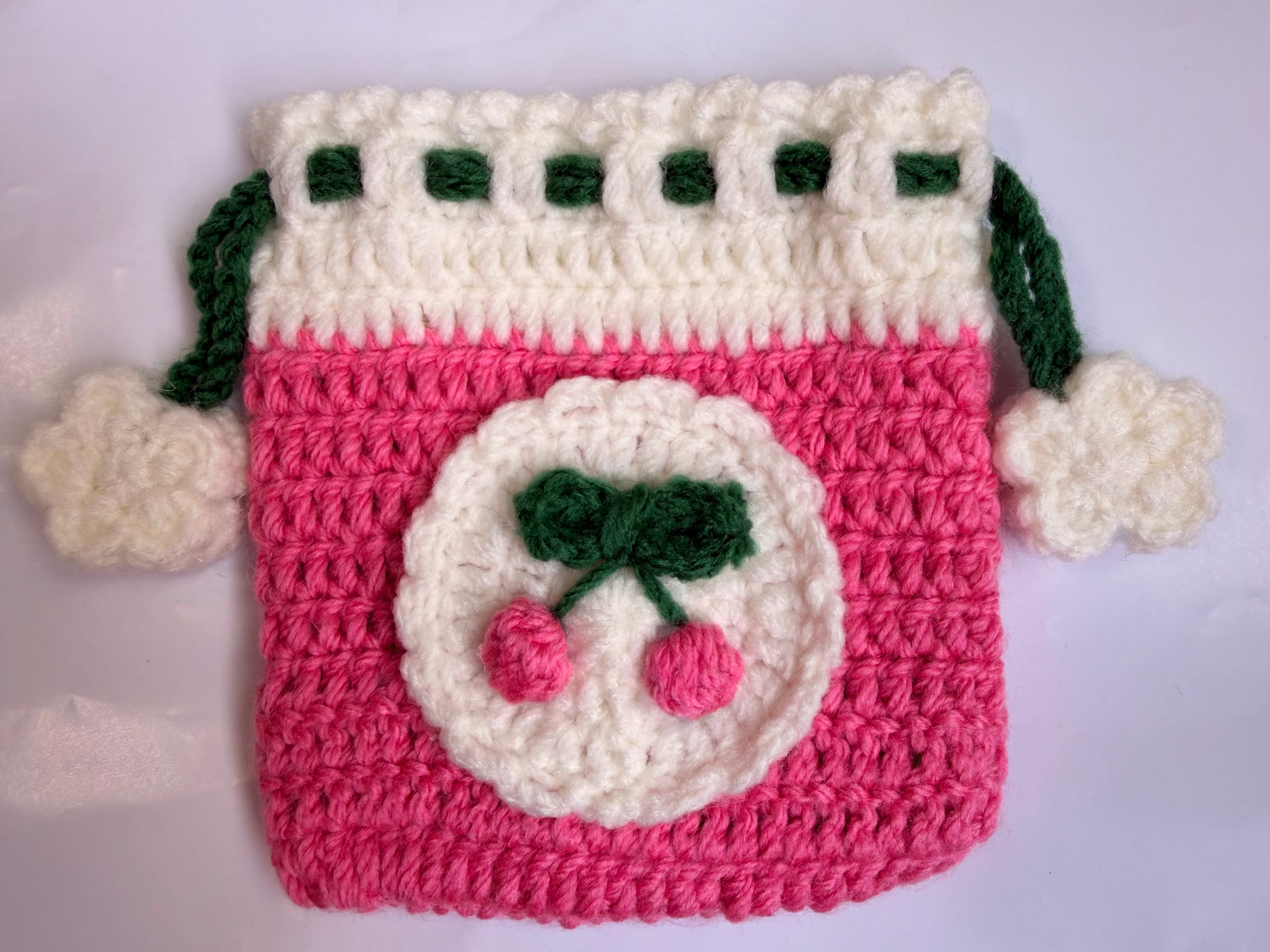 Cherry Drawstring Bag